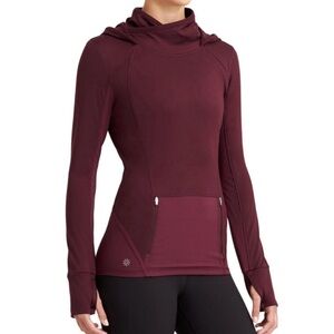 Athleta Plush Tech Hoodie 3.0 Burgundy Size Large